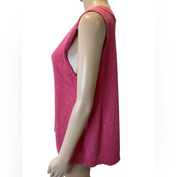 Anthropologie Sleeveless Pink Sweater Vest size M - Picture 4 of 5